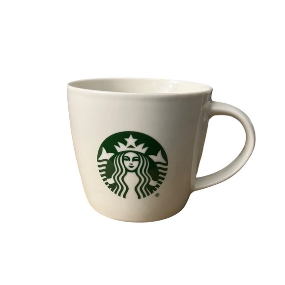 Starbucks 14oz Classic Coffee Mug White with Green Logo‎ - Picture 1 of 4